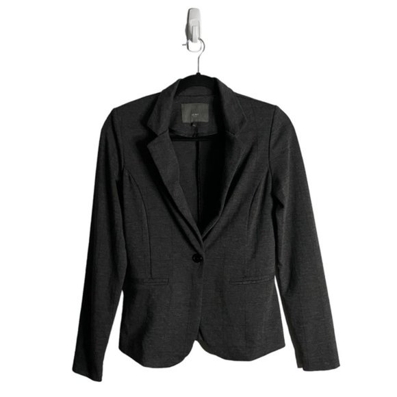 Ichi Women's Charcoal Gray Single Breasted Notch Lapel Blazer Sz XS - Picture 1 of 9